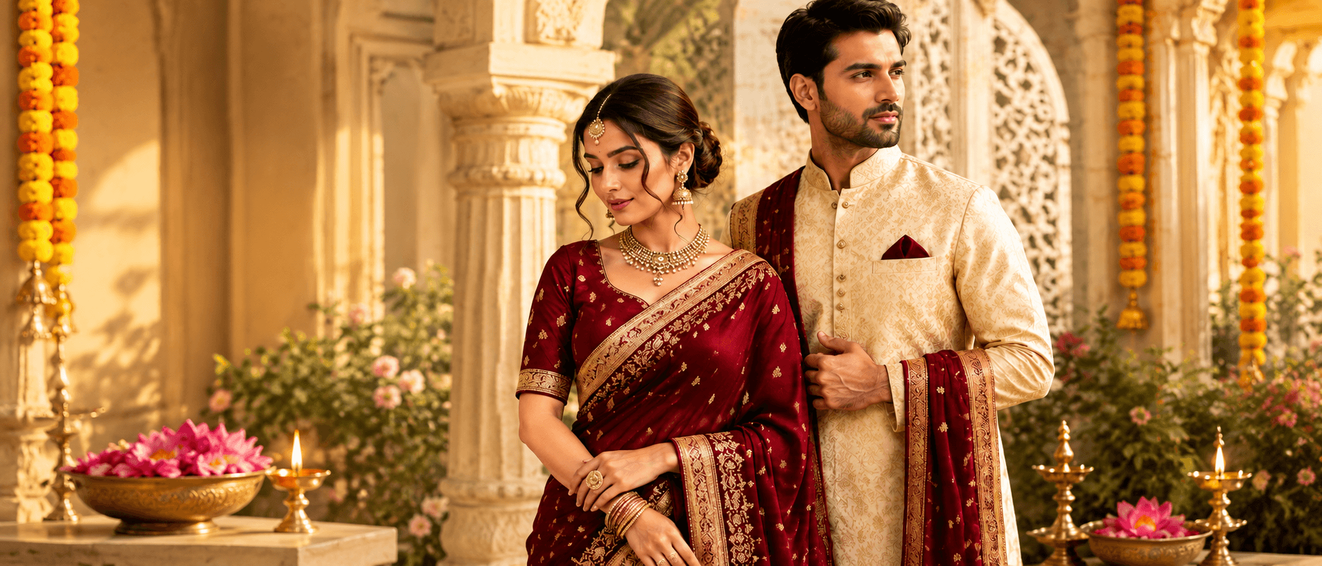 ROYAL EMBROIDERED FESTIVE LEHENGA SET