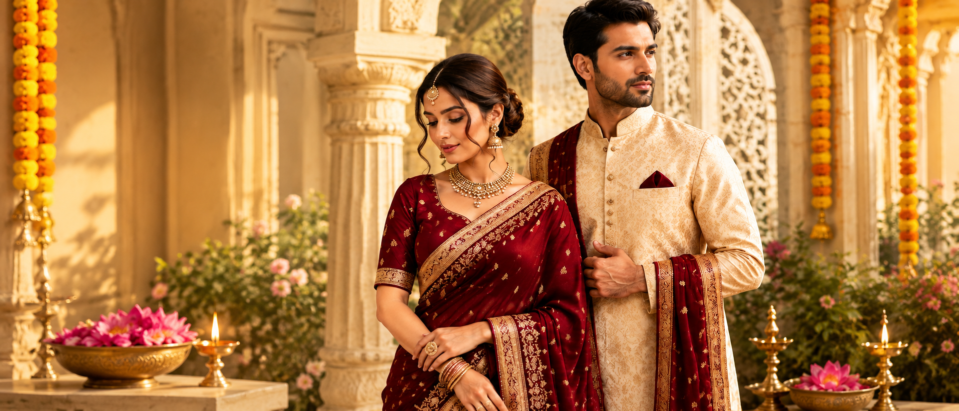 ROYAL EMBROIDERED FESTIVE LEHENGA SET
